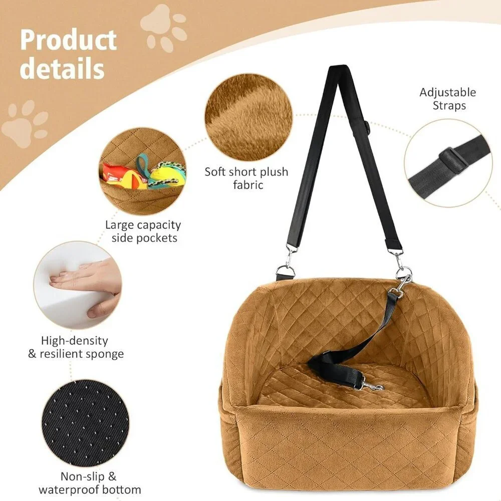Dog Car Seat for Small Medium Dogs,Detachable